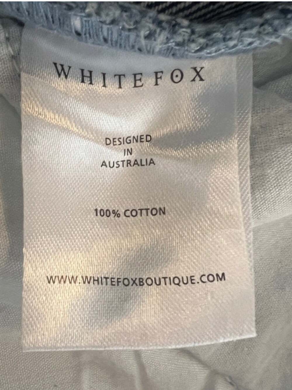 White Fox 100% Cotton 90s Retro Grunge Edgy Acid Wash Straight Leg Jeans-XXS - Picture 5 of 7